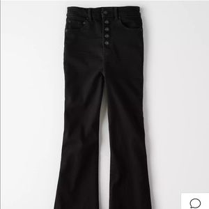 AE Curvy Highest Waist Flare Jean - Black